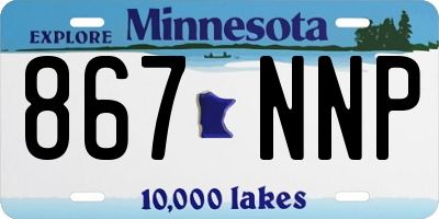 MN license plate 867NNP