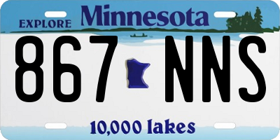 MN license plate 867NNS