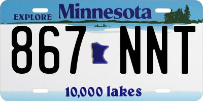 MN license plate 867NNT
