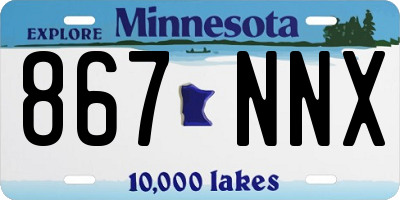 MN license plate 867NNX