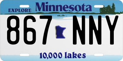 MN license plate 867NNY
