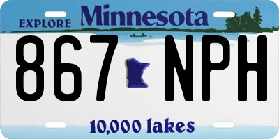 MN license plate 867NPH