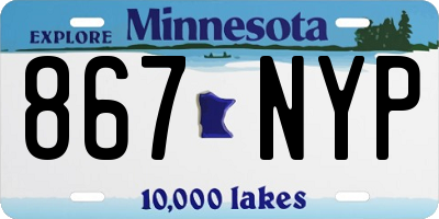 MN license plate 867NYP