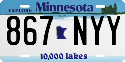 MN license plate 867NYY