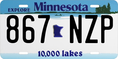 MN license plate 867NZP