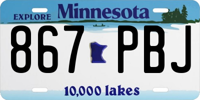 MN license plate 867PBJ