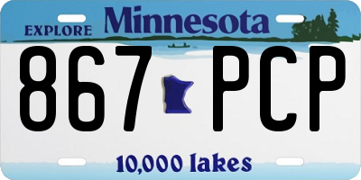 MN license plate 867PCP