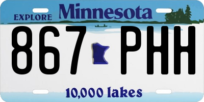 MN license plate 867PHH