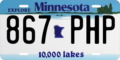 MN license plate 867PHP