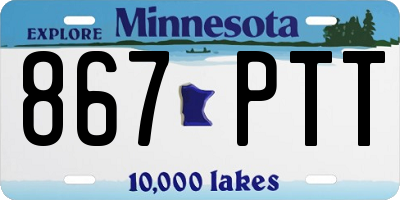 MN license plate 867PTT