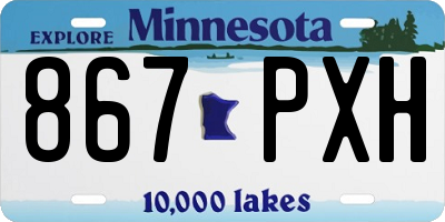 MN license plate 867PXH