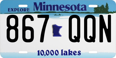 MN license plate 867QQN