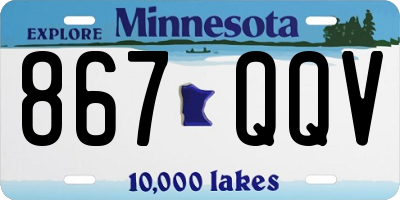 MN license plate 867QQV