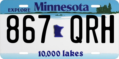 MN license plate 867QRH