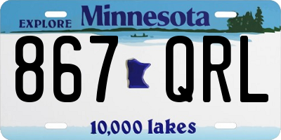 MN license plate 867QRL