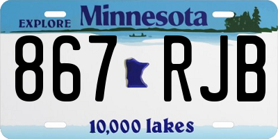 MN license plate 867RJB