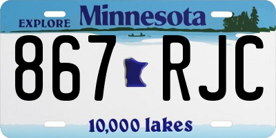 MN license plate 867RJC
