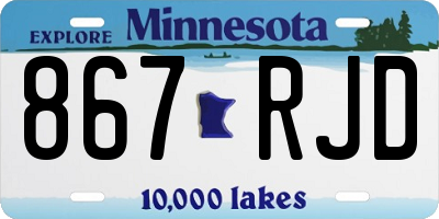 MN license plate 867RJD