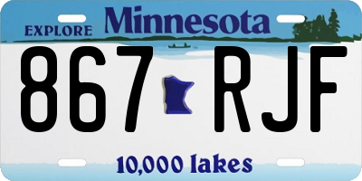MN license plate 867RJF