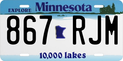 MN license plate 867RJM