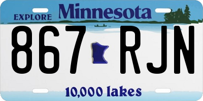 MN license plate 867RJN