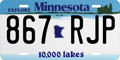 MN license plate 867RJP