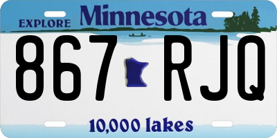 MN license plate 867RJQ