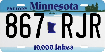 MN license plate 867RJR