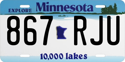 MN license plate 867RJU