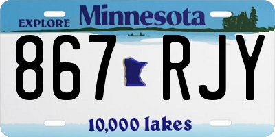 MN license plate 867RJY