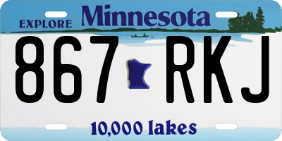 MN license plate 867RKJ