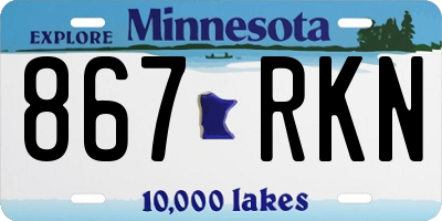 MN license plate 867RKN