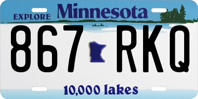 MN license plate 867RKQ