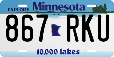 MN license plate 867RKU