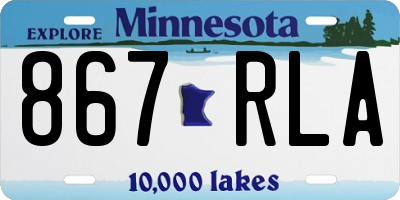 MN license plate 867RLA