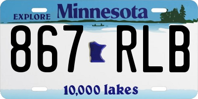 MN license plate 867RLB