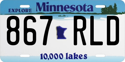 MN license plate 867RLD