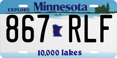 MN license plate 867RLF
