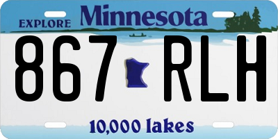 MN license plate 867RLH