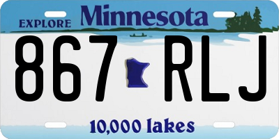 MN license plate 867RLJ