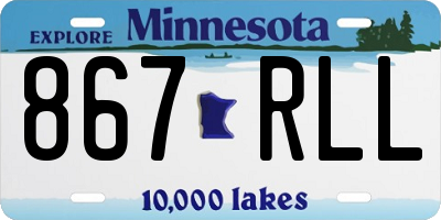 MN license plate 867RLL