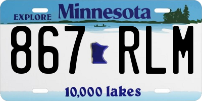 MN license plate 867RLM