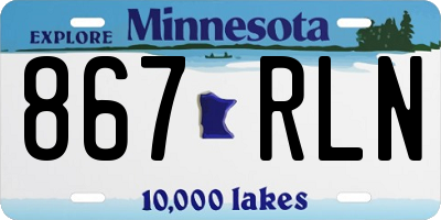 MN license plate 867RLN