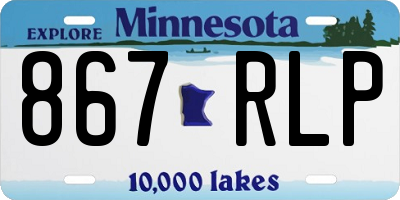 MN license plate 867RLP