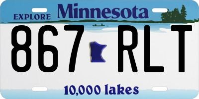 MN license plate 867RLT