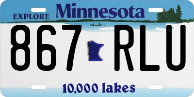 MN license plate 867RLU