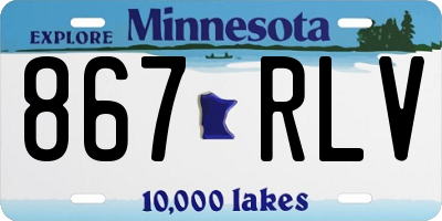 MN license plate 867RLV