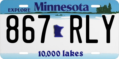 MN license plate 867RLY
