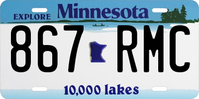 MN license plate 867RMC