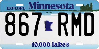 MN license plate 867RMD